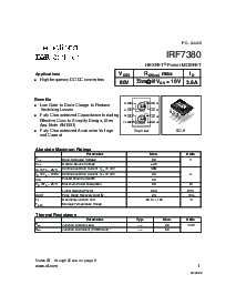 浏览型号IRF7380的Datasheet PDF文件第1页