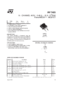 浏览型号IRF740S的Datasheet PDF文件第1页