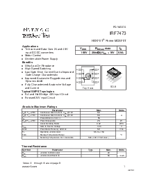 浏览型号IRF7473的Datasheet PDF文件第1页