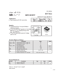 浏览型号IRF7453的Datasheet PDF文件第1页