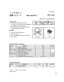 浏览型号IRF7466的Datasheet PDF文件第1页