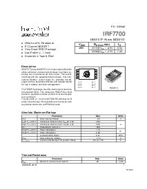 浏览型号IRF7700的Datasheet PDF文件第1页