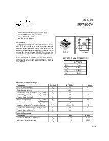 浏览型号IRF7807V的Datasheet PDF文件第1页