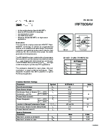 浏览型号IRF7809AV的Datasheet PDF文件第1页