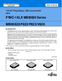 浏览型号MB90F823PF的Datasheet PDF文件第1页