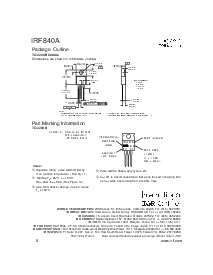 浏览型号IRF840A的Datasheet PDF文件第8页