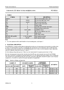 浏览型号PCF8533U的Datasheet PDF文件第5页