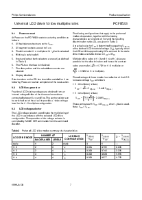 浏览型号PCF8533U的Datasheet PDF文件第7页