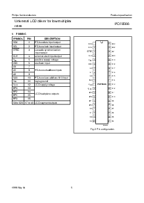 浏览型号PCF8566T的Datasheet PDF文件第5页
