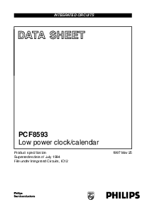 浏览型号PCF8593P的Datasheet PDF文件第1页