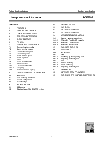 浏览型号PCF8593P的Datasheet PDF文件第2页