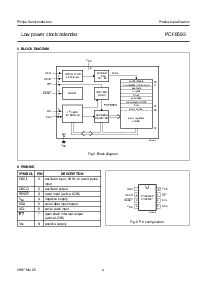 浏览型号PCF8593P的Datasheet PDF文件第4页