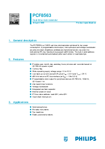 浏览型号PCF8563的Datasheet PDF文件第1页