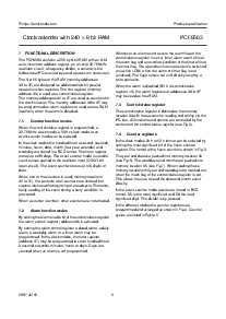 浏览型号PCF8583的Datasheet PDF文件第5页