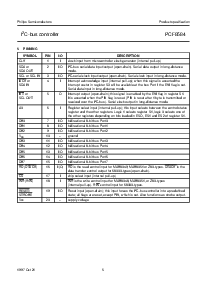 浏览型号PCF8584T的Datasheet PDF文件第5页