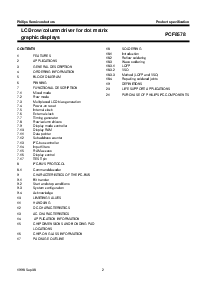 浏览型号PCF8578T的Datasheet PDF文件第2页