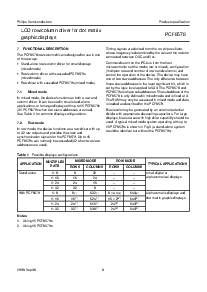 浏览型号PCF8578T的Datasheet PDF文件第8页