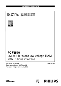 浏览型号PCF8570P的Datasheet PDF文件第1页