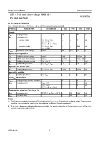 浏览型号PCF8570P的Datasheet PDF文件第9页