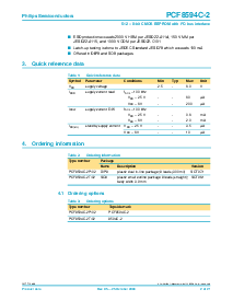 浏览型号PCF8594C-2T的Datasheet PDF文件第2页