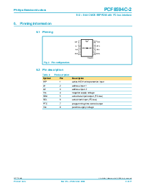 浏览型号PCF8594C-2T的Datasheet PDF文件第4页