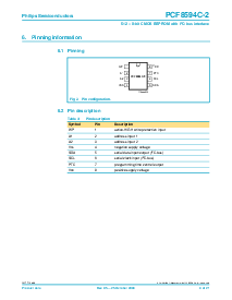 浏览型号PCF8594C-2的Datasheet PDF文件第4页