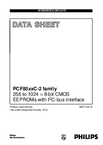 浏览型号PCF8582C-2的Datasheet PDF文件第1页