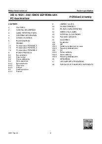 浏览型号PCF8582C-2的Datasheet PDF文件第2页