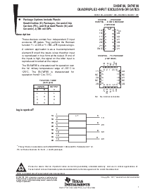 浏览型号SN74F86N的Datasheet PDF文件第1页