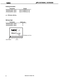 浏览型号UPD23C64340F9-BC3的Datasheet PDF文件第2页