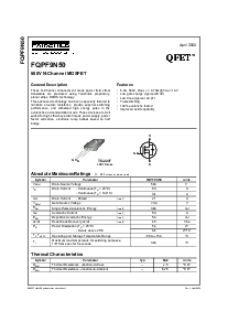 浏览型号FQPF9N50的Datasheet PDF文件第1页