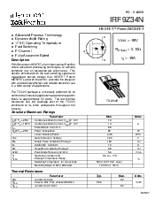 浏览型号IRF9Z34N的Datasheet PDF文件第1页