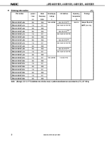 浏览型号UPD4481181GF-A75的Datasheet PDF文件第2页