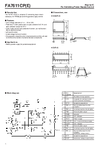 浏览型号FA7611CP的Datasheet PDF文件第1页