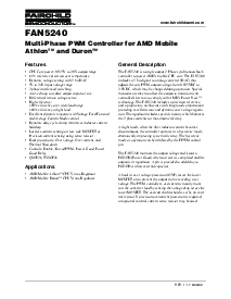 浏览型号FAN5240MTC的Datasheet PDF文件第1页