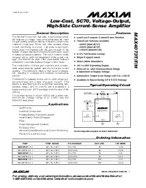 浏览型号MAX4073FAXK-T的Datasheet PDF文件第1页