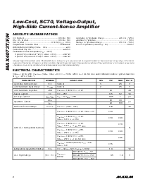 浏览型号MAX4073FAXK-T的Datasheet PDF文件第2页