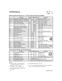 浏览型号IRFB9N60A的Datasheet PDF文件第2页