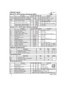 浏览型号IRFBC40A的Datasheet PDF文件第2页