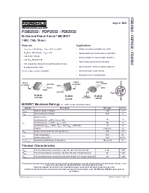 浏览型号FDB2532的Datasheet PDF文件第1页