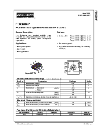 浏览型号FDC604P的Datasheet PDF文件第1页