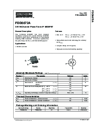 浏览型号FDD6672A的Datasheet PDF文件第1页