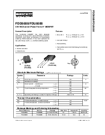 浏览型号FDD6688的Datasheet PDF文件第1页