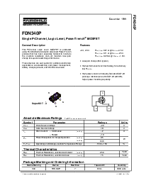 浏览型号FDN340P的Datasheet PDF文件第1页