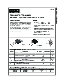 浏览型号FDP6030BL的Datasheet PDF文件第1页