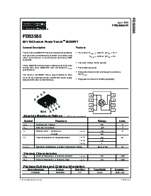 浏览型号FDS3580的Datasheet PDF文件第1页