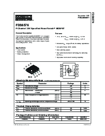 浏览型号FDS6576的Datasheet PDF文件第1页