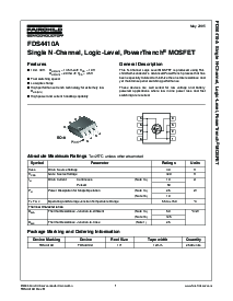 浏览型号FDS4410A的Datasheet PDF文件第1页