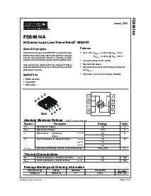 浏览型号FDS6614A的Datasheet PDF文件第1页
