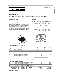 浏览型号FDS6986S的Datasheet PDF文件第1页